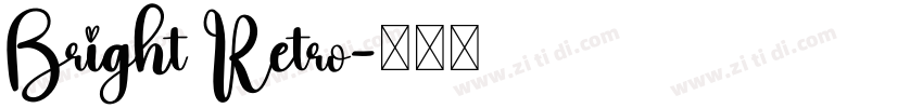 Bright Retro字体转换